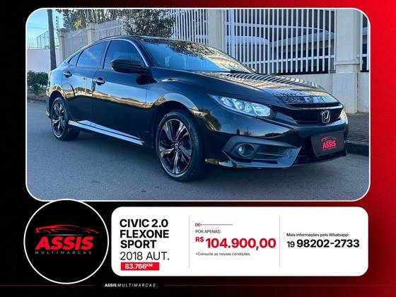 HONDA CIVIC 2.0 16V FLEXONE SPORT 4P CVT HONDA CIVIC 2.0 16V FLEXONE SPORT 4P CVT